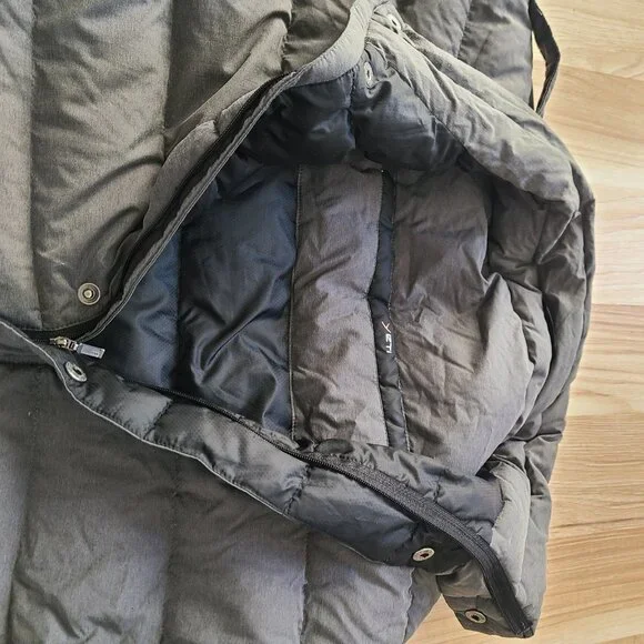 yeti Germany Puffer Down Long Jacket Gray Men's size XL - Picture 8 of 12